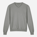 Unisex Knitted V Neck Classic Fit Sweater